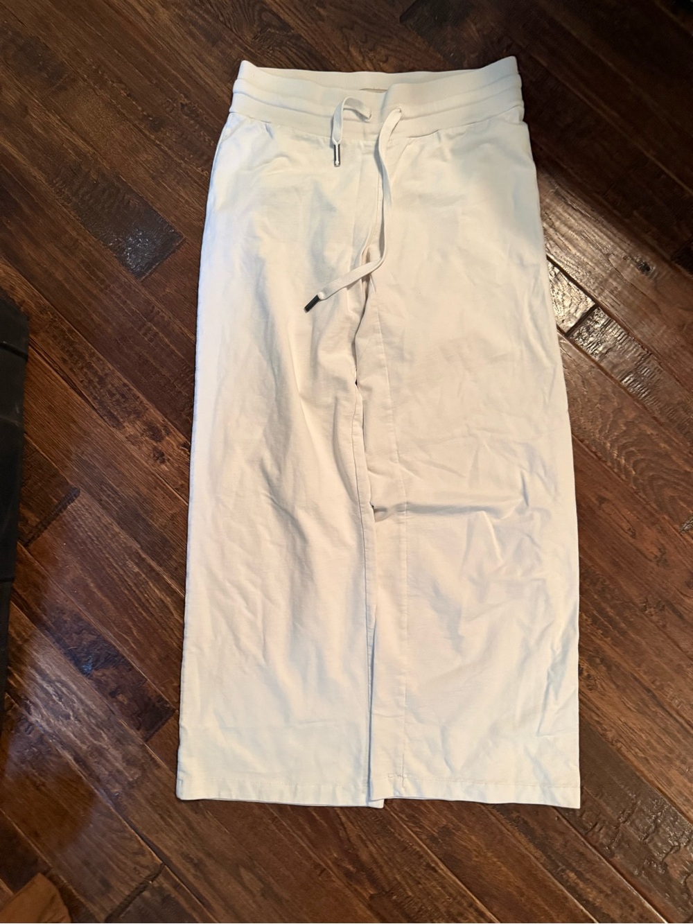 Burberry White Drawstring Lounge Pants